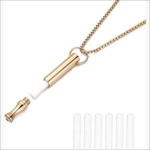 Stainless Steel Essential Oil Necklace for Anxiety Relief and Focus